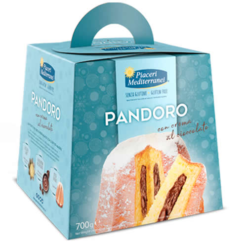 PIACERI MEDITERRANEI PANDORO CREMA AL CIOCCOLATO 700 G