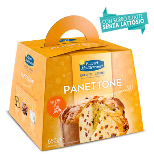 MEDITERRANEAN PLEASURES PANETTONE WITHOUT CANDIED FRUIT 650 G