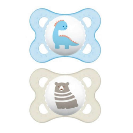 MAM SUCCHIETTO ORIGINAL 2-6 MESI SILICONE MASCHIO 2 PEZZI