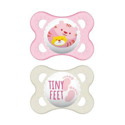 MAM ORIGINAL PACIFIER 2-6 MONTHS SILICONE FEMALE 2 PIECES