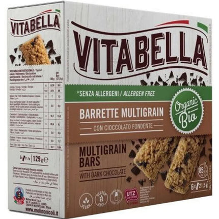 VITABELLA MULTIGRAIN BAR WITH CHOCOLATE CHIPS 129 G