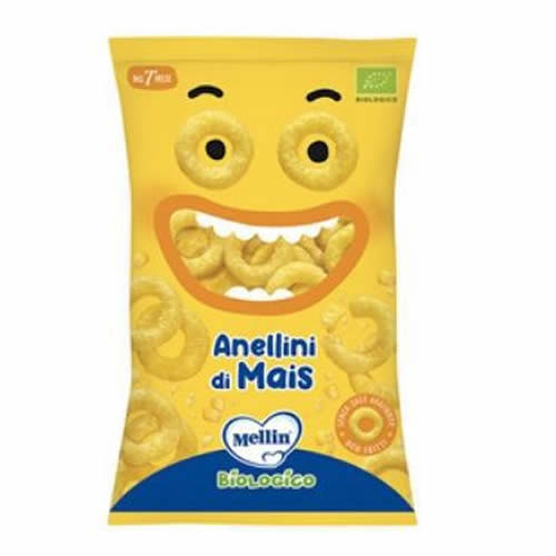 MELLIN SNACK BIO ANELLINI MAIS 15 G