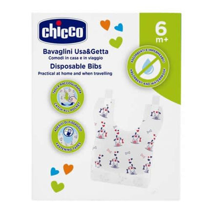 CHICCO BAVAGLINI MONOUSO COMPOSTABILI 36 PEZZI - Farmaspeed