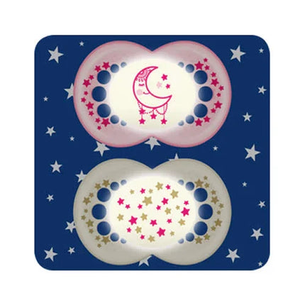 MAM SUCCHIETTO ORIGINAL NIGHT 16+ SILICONE FEMMINA 2 PEZZI - Farmaspeed