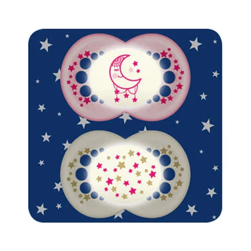 MAM SUCCHIETTO ORIGINAL NIGHT 16+ SILICONE FEMMINA 2 PEZZI - Farmaspeed