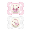 MAM SUCCHIETTO ORIGINAL NIGHT 2-6 MESI SILICONE FEMMINA 2 PEZZI