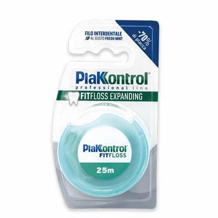 PLAKKONTROL PROFESSIONAL BLACK FITFLOSS CARBON EXPANDING FILO INTERDENTALE 25 METRI FRESH MINT - Farmaspeed