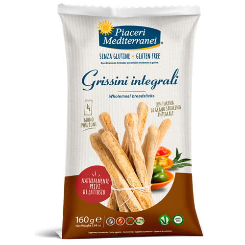 MEDITERRANEAN PLEASURES WHOLEMEAL BREADSTICKS 160 G