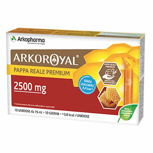 ARKOROYAL PAPPA REALE 2500 MG SENZA ZUCCHERO 10 FIALE