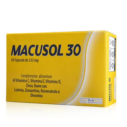 MACUSOL 30 30 CAPSULE - Farmaspeed