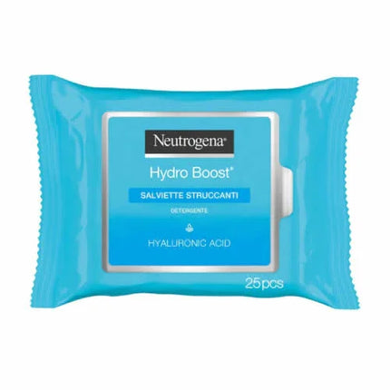 NEUTROGENA SALVIETTINE STRUCCANTI HYDRO BOOST CON ACIDO IALURONICO 25 PEZZI - Farmaspeed