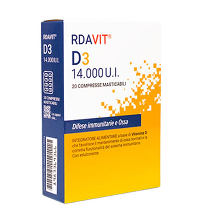 LABORATORIO DELLA FARMACIA RDAVIT D3 14000 UI 20 COMPRESSE MASTICABILI