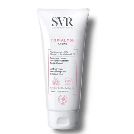 TOPIALYSE CREME NOURISHING SOOTHING 48H ULTRA MELTING DRY AND SENSITIVE SKIN 200 ML