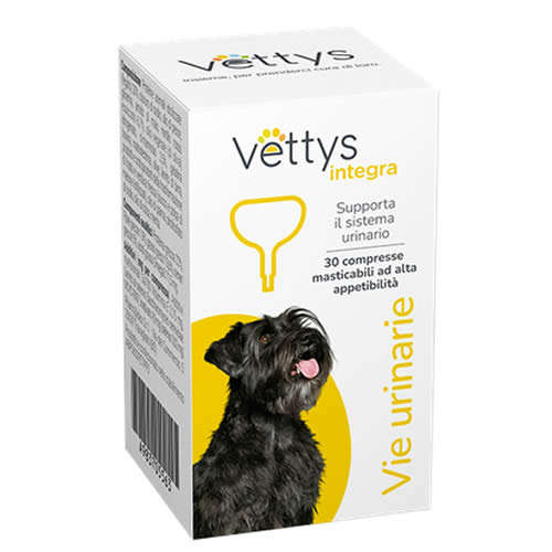 VETTYS INTEGRA VIE URINARIE CANE 30 COMPRESSE MASTICABILI - Farmaspeed