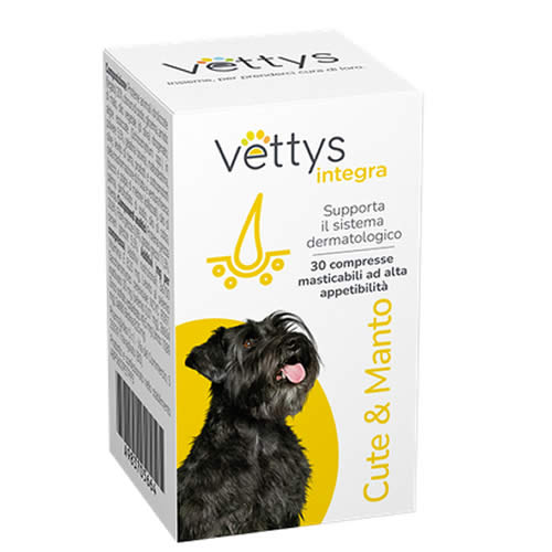 VETTYS INTEGRA CUTE&MANTO CANE 30 COMPRESSE MASTICABILI