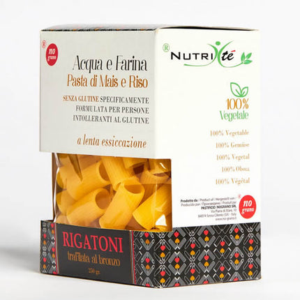 NUTRI TE' RIGATONI WATER AND CORN AND RICE FLOUR 250 G