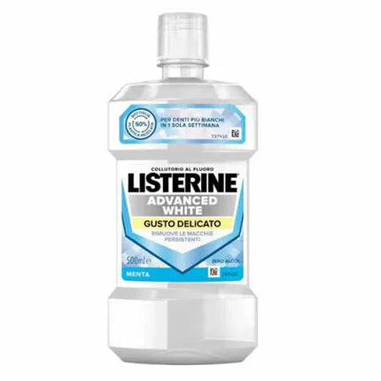 LISTERINE ADVANCED WHITE GUSTO DELICATO 500 ML - Farmaspeed