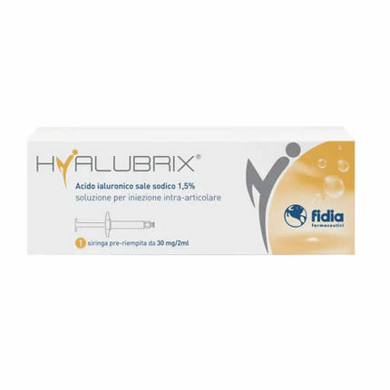 INTRA-ARTICULAR SYRINGE HYALUBRIX HYALURONIC ACID 1.5% 30 MG 2 ML NO ETO