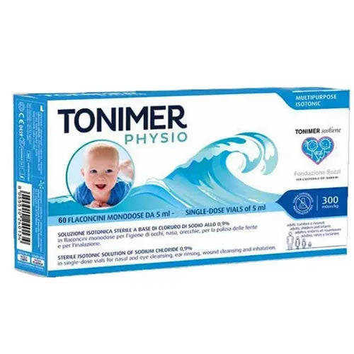 TONIMER PHYSIO SINGLE DOSE 60 NASAL SOLUTION 60 VIALS 5 ML