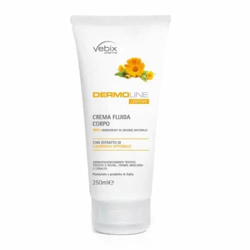 VEBIX DERMOLINE CREMA CORPO FLUIDA CALENDULA 250 ML - Farmaspeed