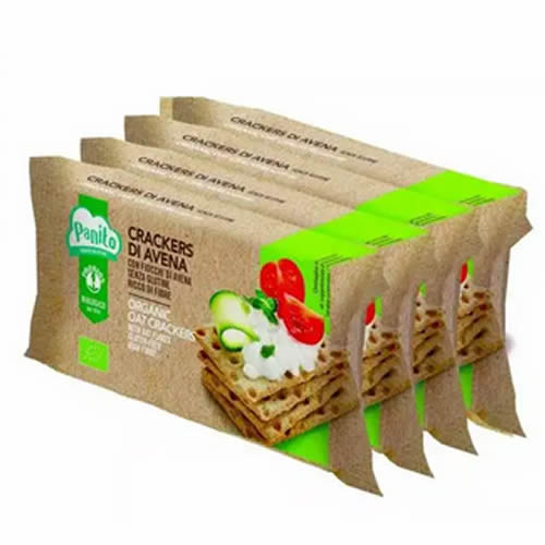 PROBIOS BIO CRACKERS AVENA CON FIOCCHI DI AVENA 4 X 35 G