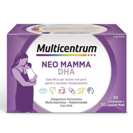 MULTICENTRUM NEO MAMMA DHA 30 COMPRESSE + 30 CAPSULE MOLLI - Farmaspeed