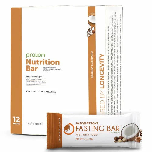 PROLON NUTRITION BAR NOCI DI MACADAMIA E COCCO BOX DA 12 PEZZI - Farmaspeed