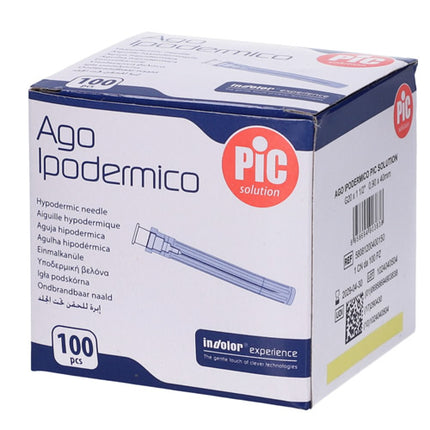 HYPODERMIC NEEDLE PIC GAUGE 20 1 1/2 100 PIECES