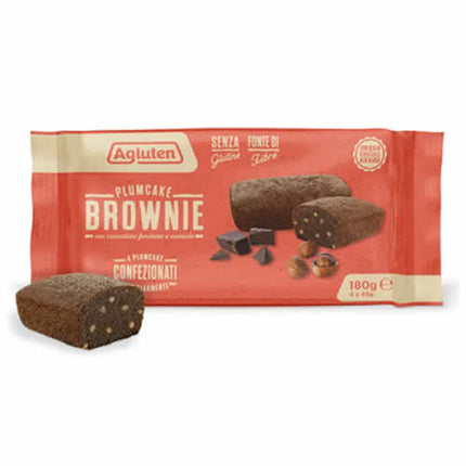 AGLUTEN PLUMCAKE BROWNIE 4 PEZZI DA 45 G