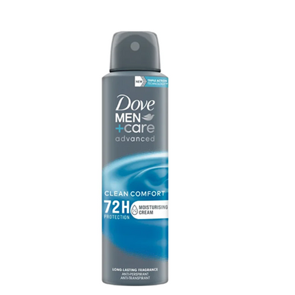 DOVE MEN CARE ADVANCED CARE CLEAN COMFORT SPRAY 150 ML