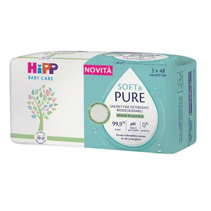 HIPP SALVIETTINE SOFT&PURE 3X48 PEZZI - Farmaspeed