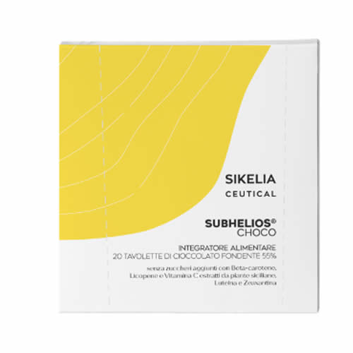 SUBHELIOS CHOCO 20 BARRETTE DI CIOCCOLATO FONDENTE 55% DA 7 G