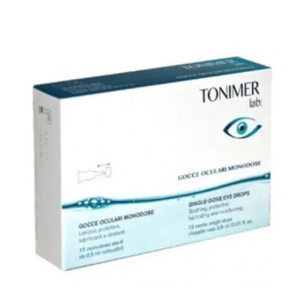 GOCCE OCULARI TONIMER LUBRI VISION 15 MONODOSE RICHIUDIBILI DA 0,5 ML - Farmaspeed