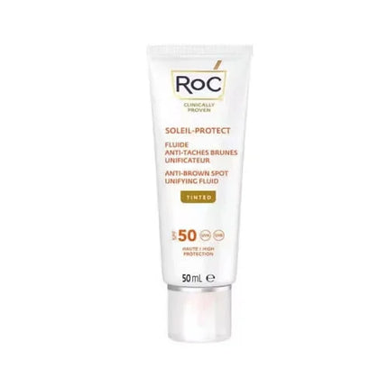 Roc fluido solare viso spf50 antimacchie colorato 50 ml - Farmaspeed