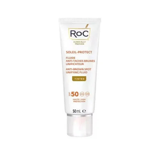 Roc fluido solare viso spf50 antimacchie colorato 50 ml - Farmaspeed