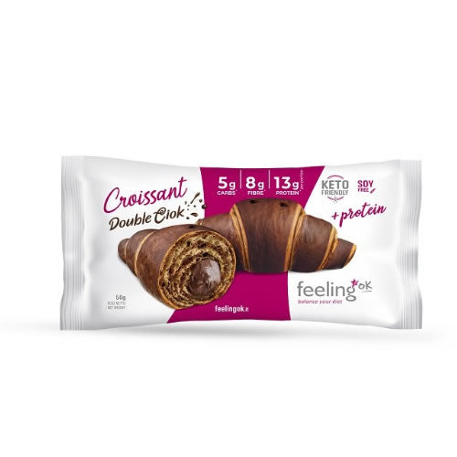 Feeling ok keto croissant double ciok white 50 g