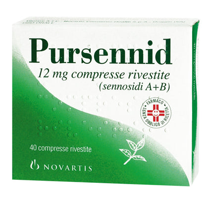PURSENNID 12 MG COATED TABLETS 40 TABLETS