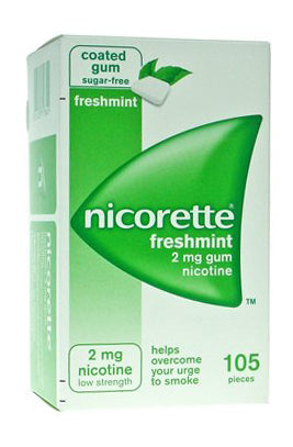 NICORETTE 2 MG GOMME DA MASTICARE MEDICATE GUSTO MENTA FORTE 105 GOMME