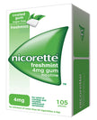 NICORETTE 4 MG GOMME DA MASTICARE MEDICATE GUSTO MENTA FORTE 105 GOMME