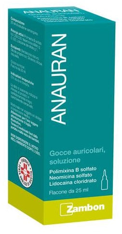 ANAURAN GOCCE AURICOLARI, SOLUZIONE 1 FLACONE 25 ML
