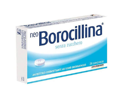 NEOBOROCILLINA 1,2 MG + 20 MG PASTIGLIE SENZA ZUCCHERO 20 PASTIGLIE IN BLISTER PVC-PE-PVDC/AL
