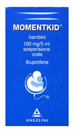 MOMENTKID BAMBINI 100 MG/5 ML SOSPENSIONE ORALE FLACONE 150 ML CON SIRINGA DOSATRICE - Farmaspeed