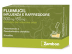 FLUIMUCIL INFLUENZA RAFFR 500 MG + 60 MG GRANULATO PER SOLUZIONE ORALE 8 BUSTINE