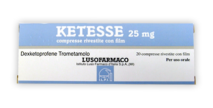 KETESSE 25 MG COMPRESSE RIVESTITE 20 COMPRESSE