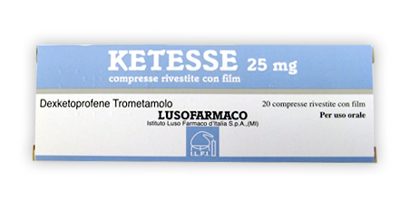 KETESSE 25 MG COMPRESSE RIVESTITE 20 COMPRESSE