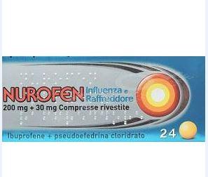 NUROFEN INFLUENZA RAFFR 200 MG + 30 MG COMPRESSE RIVESTITE 24 COMPRESSE RIVESTITE - Farmaspeed