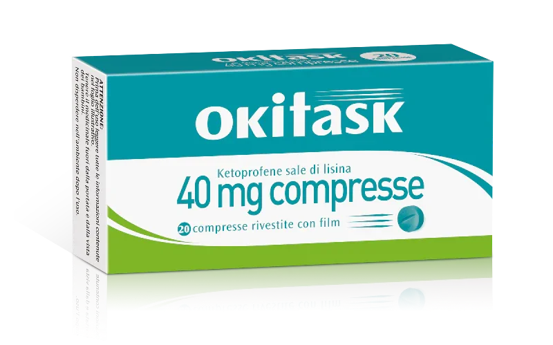 OKITASK 40 MG COMPRESSA RIVESTITA CON FILM 20 COMPRESSE IN BLISTER AL/AL - Farmaspeed