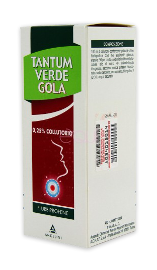 TANTUM VERDE GOLA 250 MG/100 ML COLLUTORIO FLACONE DA 160 ML