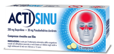 ACTISINU 200 MG/30 MG COMPRESSE RIVESTITE CON FILM 12 COMPRESSE IN BLISTER PVC/PVDC/AL