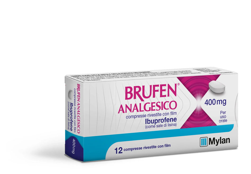 BRUFEN ANALGESICO 400 MG COMPRESSE RIVESTITE CON FILM 12 COMPRESSE IN BLISTER PVC/ACLAR/AL/VMCH